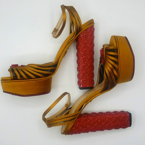 CHARLOTTE OLYMPIA SIZE 40 THIS SHOES RUNS 1 SIZE SMALLER 100% AUTHENTIC - Picture 3 of 17